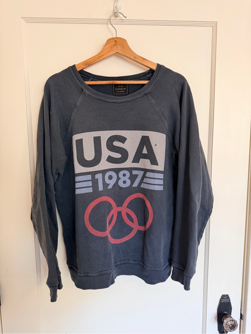 Retrobrand / Free People “1987” Vintage Distressed Crewneck Sweatshirt  - Size M